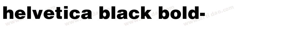 helvetica black bold字体转换